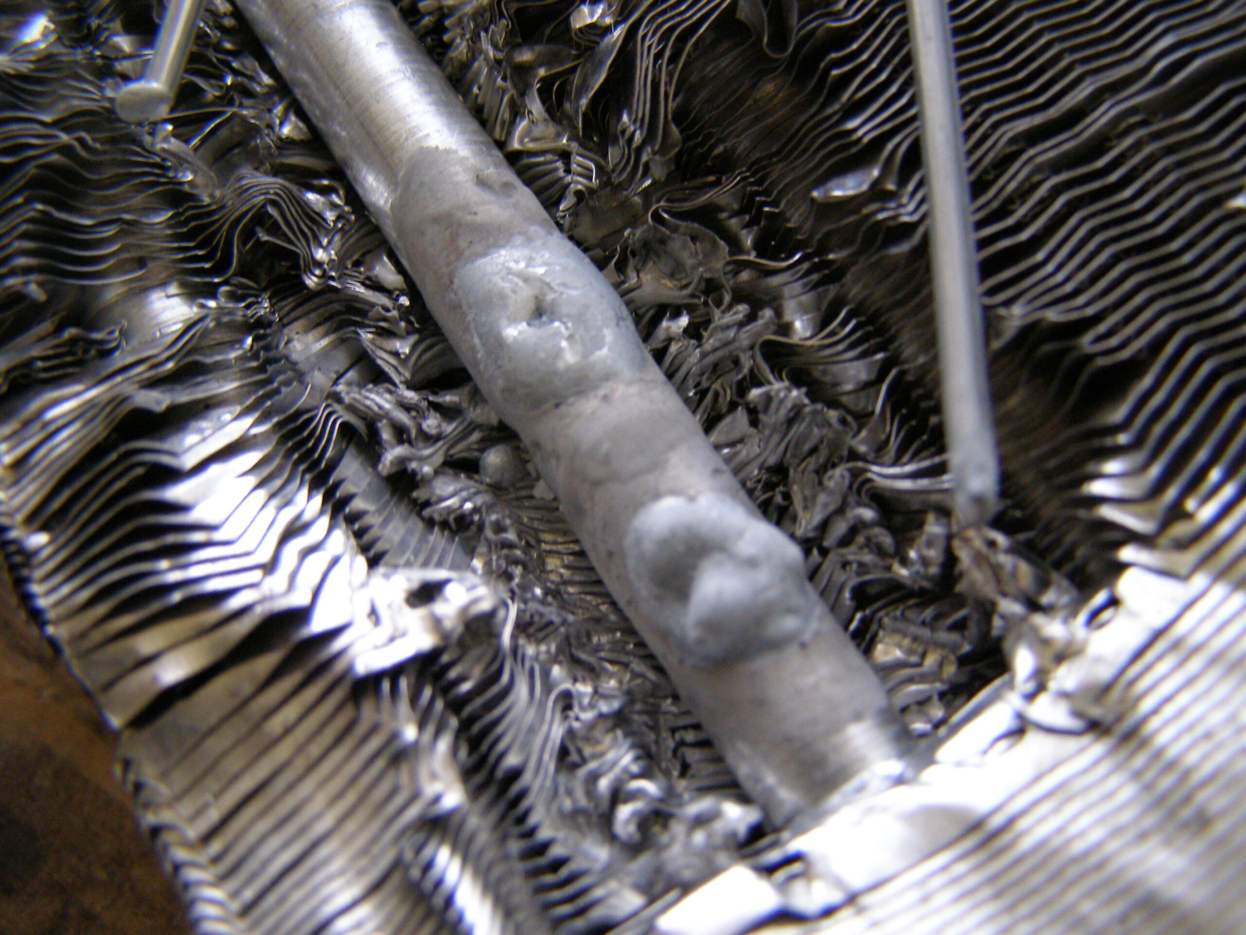 Naprawiona chłodnica aluminiowa po procesie lutowania